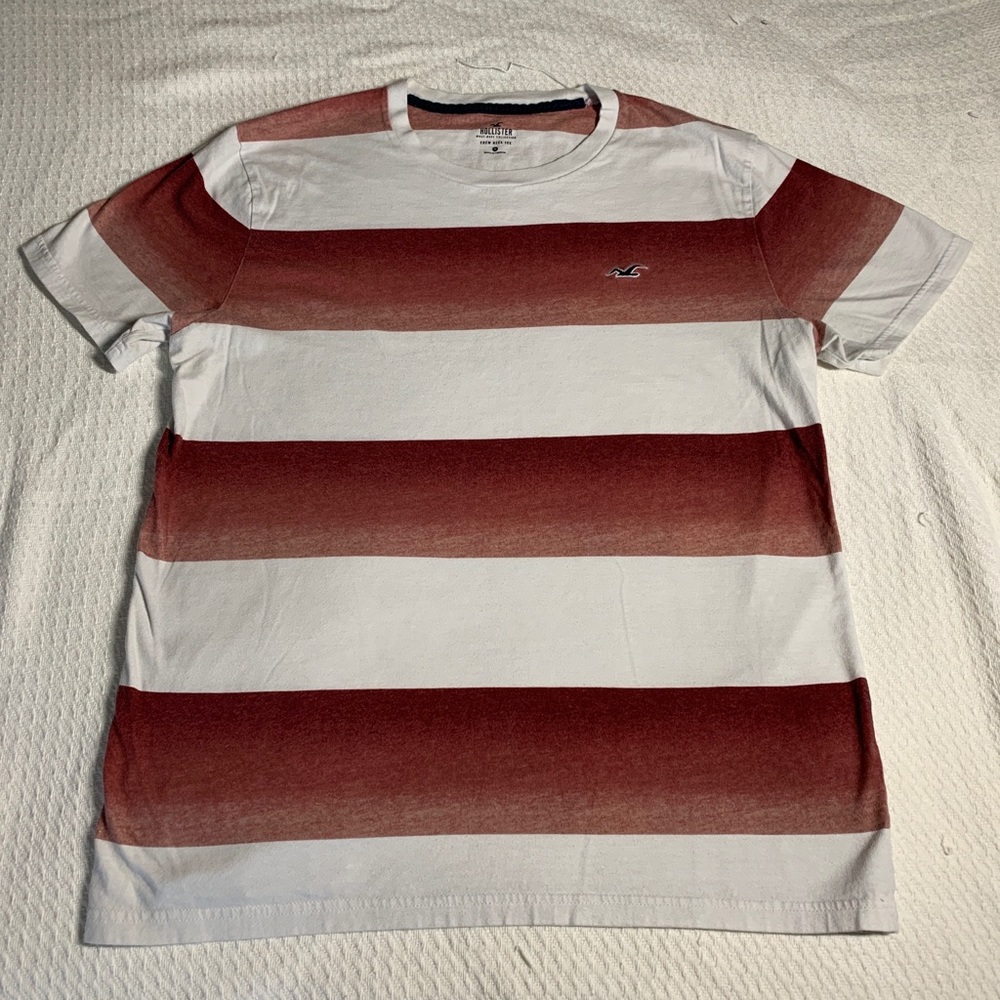 Hollister Red/White T Shirt
